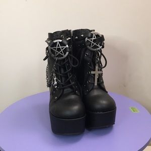 Dolls kill x Demonia The Craft Wedges Sz 8’BNIB NEVER WORN SOLD OUT!